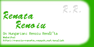 renata renoiu business card